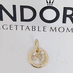 Pandora Diamond Halo Libra Charm Constellation Zodiac Pendant Gift